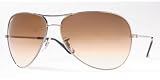 RAY BAN 3340 004 13 GUNMETAL BROWN GRADIENT SHIELD AVIATOR SUNGLASSES by 