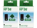 Remanufactured HP 56 (C6656A) Black Ink Cartridges -Pack of 2 -OfficeJet 6612, 5510, 4215, 4110, Desk jet? Brand