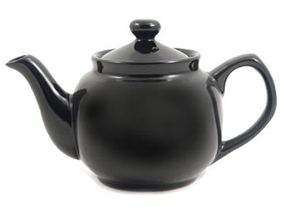 Black Classic 2 Cup Ceramic Teapot