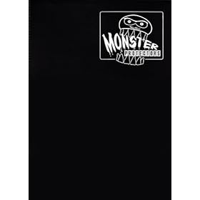  Monster Protectors 9 Pocket Black Matte Binder Album - Holds 360 Yugioh, Magic, and Pokemon Cards