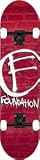 Foundation The Mark Red Complete Skateboard - 8 x 31.25