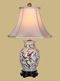 SONG BIRDS PORCELAIN VASE LAMP