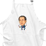 George Bush Caricature BBQ Apron