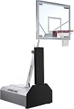 Hydra Rib 970 Portable Basketball Hoop with 54 Inch Glass Backboard