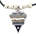 San Diego Chargers Leather Necklace w/Beads & Pewter Pendant - NFL Football Fan Shop Sports Team Merchandise