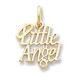 14k Gold Little Angel Charm