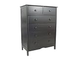 Molly 6 drawer Dresser-Black