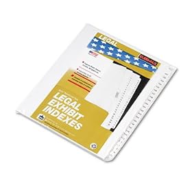 80000 Series Legal Index Divider Set, Side Tabs, Printed 151-175