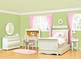 Shayna Twin 4-pc Bedroom Set w/Low Dresser & Desk Twin Trundle Sleigh Bed,  ....