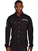 AFFLICTION Addicted Striped Button Down Woven Mens Shirt Black Size L