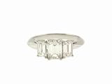 Larger Triplet Emerald Cut Diamond Ring by Ylang|23
