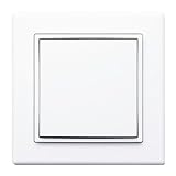 3 by 3 Single Rocker Switch, Black or White, WSS0S-E0