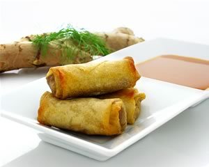 Duck Confit Spring Rolls by artiko