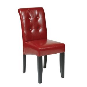 Office Star MET88RD Metro Parsons Dining Chair