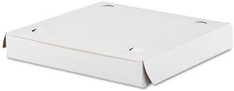 SCH 1409 Lock-Corner Pizza Boxes, 10w x 10d x 1 1/2h, White, 100/Carton
