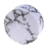 3/4 Inches Gauge HOWLITE Natural Stone Double Flare Plug