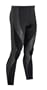 CW-X Men's Perform X Tight Running Pants,Black/Dark Grey,Large