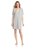 Nicole Miller Womens Floral Mist Solid Sleepshirt
