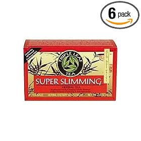 Triple Leaf Tea, Tea Bags, Super Slimming, 1.16-Ounce, 20-Count  (Pack of 6)