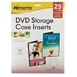 Memorex DVD Case Inserts (White Matte, 25-Pack)