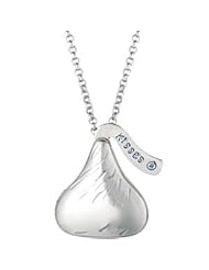 Genuine IceCarats Designer Jewelry Gift Sterling Silver 18 Inch Hershey&apos;s Kiss Locket. 22.75X21.00 Mm Hershey&apos;s Kiss Locket Necklace 18 Inch Hershey&apos;s Kiss Locket In Sterling Silver