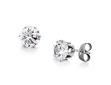 Titanium Steel Diamond Like Crystal Studs Earrings