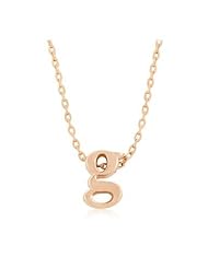 Rose Gold Initial G Pendant Necklace