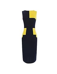 High-Neck Sleeveless Fitted Colorblocking Prom Dress 