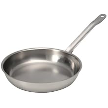 Sitram Catering 9-1/2-Inch Commercial Stainless Steel Fry Pan