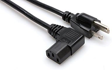 6FT Right Angled AC Power Cord for NEC V552-AVT Large Screen Monitor + 3 Outlet Adapter