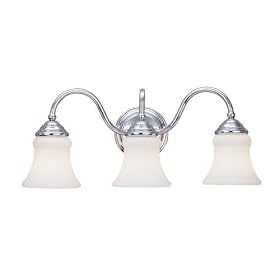 Sea Gull Lighting 40022-05 Darien 3-Light Vanity, Chrome Finish with Etched Opal Glass by Sea Gull Lighting
