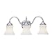 Sea Gull Lighting 40022-05 Darien 3-Light Vanity, Chrome Finish with Etched Opal Glass Sea Gull Lighting 40022-05 Darien 3-Light Vanity, Chrome Finish with Etched Opal Glass