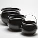 Witch Kettle/Cauldron (black) Set of 6 Various Sizes Accessory