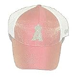 Anaheim Angels Womens Starlight Pink Trucker Cap