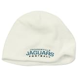 Jacksonville Jaguars Fleece Winter Knit Beanie Hat - White