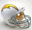 San Diego Chargers 1961-73 Throwback Riddell Deluxe Replica Helmet - Football Sports Merchandise