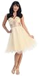 Strapless Beaded Cocktail Formal Prom Dress #2700