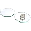 2 Octagon Mirrors Displays Jewelry Showcases Counters 3"