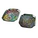 IMAX Playful Paisley Serving Trays Glass Traditional Style Vibrantly Colored Distinct Paisley Design