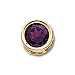 14k 7mm Garnet bezel pendant