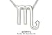 14K White Gold Diamond Scorpio Pendant w/Chain