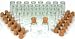 NEW, SMALL, LITTLE, CLEAR, MINIATURE, 40, STORAGE BOTTLES, with, CORKS, GLASS, GLASS ...