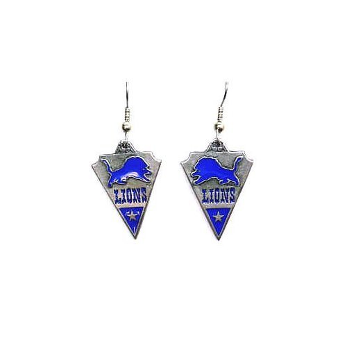 NFL Detroit Lions Cast Dangle Earrings