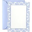 Cambridge Blue Damask Printable Invitations
