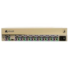 Apex 1X4- 4 Port KVM Outlook Console Switch With Oscar Gui