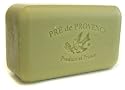 Pre de Provence 72% Olive Oil Soap, 250g wrapped bar. Imported from France. Updated Marseille-style milled soap, smooth and soft in individual wrap.