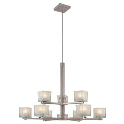 Minka Kovacs Brushed Nickel 9 Lt Chandelier