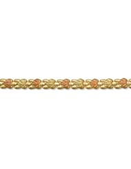 Landstroms Black Hills Gold Bracelet with Leaves of Hearts - 07055