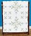 Jack Dempsey Stmpd White Quilt Blocks 18 Inch X18 Inch -Interlocking Flowers