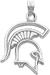 Sterling Silver Michigan State University Spartan Charm